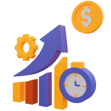 Temps d'analyse  3D Icon