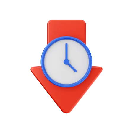 Diminuer le temps  3D Icon