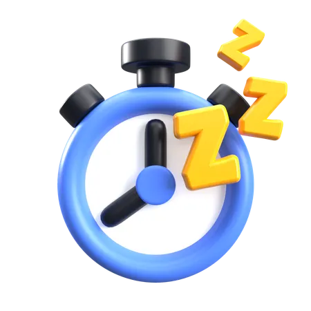 Temps de sommeil  3D Icon