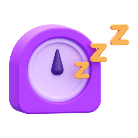 Temps de sommeil  3D Icon