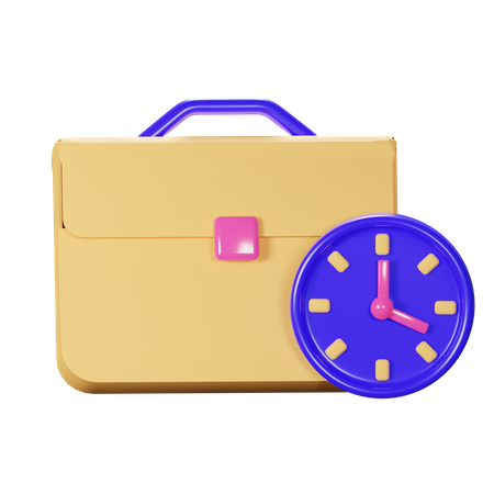 Temps de travailler  3D Icon