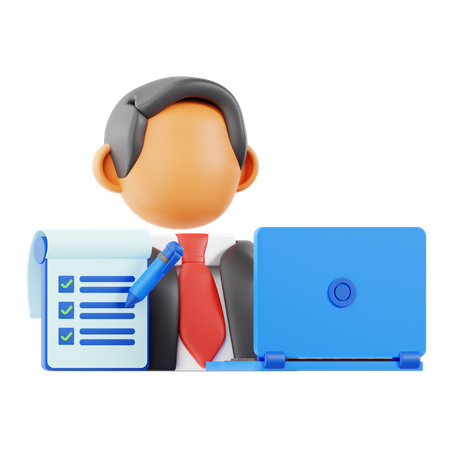 Temps de travail  3D Icon