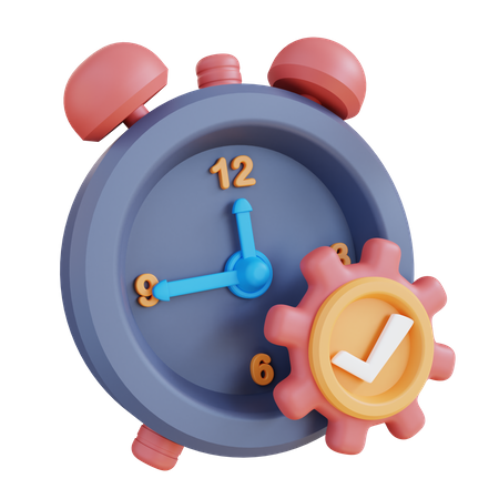 Temps de travail  3D Icon