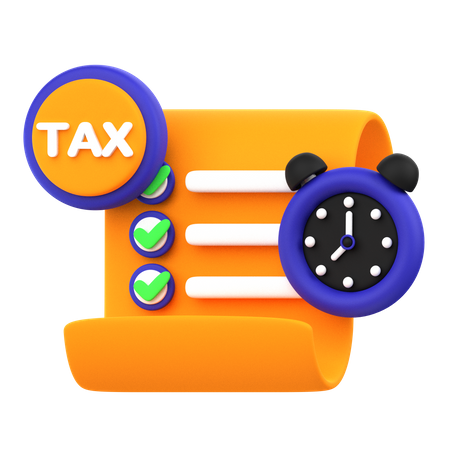 Le temps des impôts  3D Icon