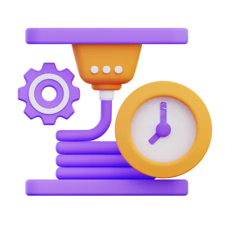 Temps d'impression  3D Icon