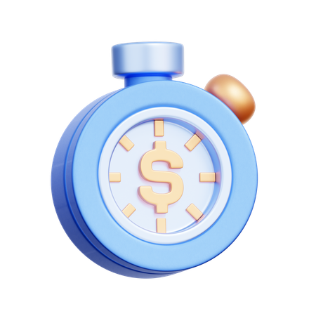 Du temps et de l'argent  3D Icon