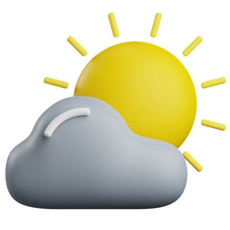 Temps nuageux  3D Icon