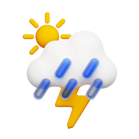 Temps nuageux  3D Icon