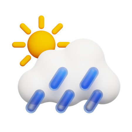 Temps nuageux  3D Icon