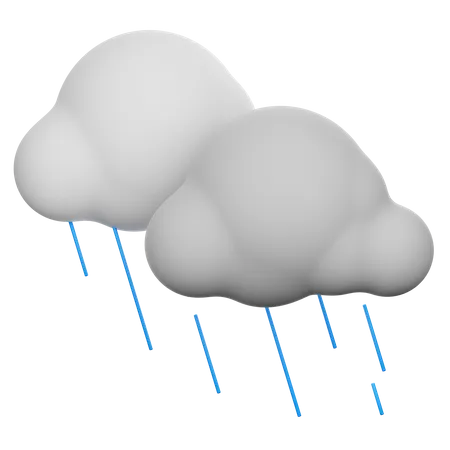 Climat pluvieux  3D Icon