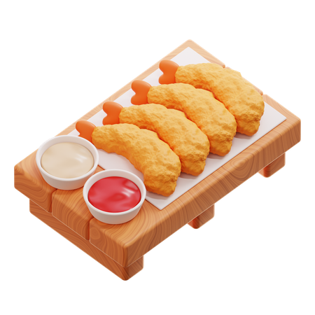 Tempura  3D Icon