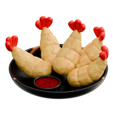 Tempura  3D Icon