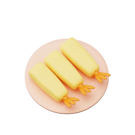 Tempura  3D Illustration