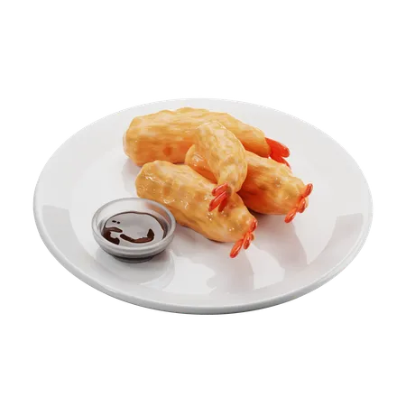 Cuisine japonaise tempura  3D Icon