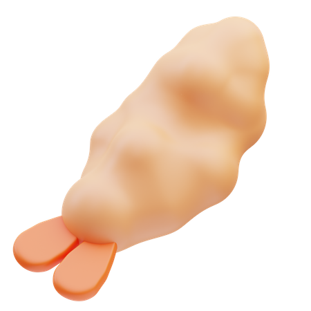 Tempura de camarones  3D Icon
