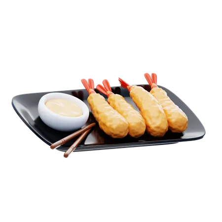 Tempura Dish  3D Icon