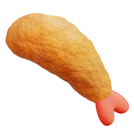 Tempura Shrimp  3D Icon