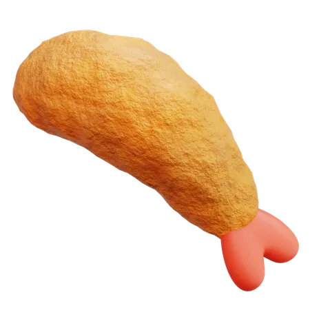 Tempura Shrimp  3D Icon