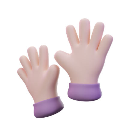Ten Finger Hand Gesture  3D Icon