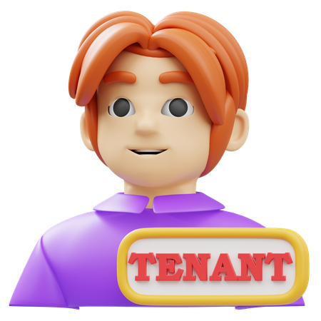 Tenant Character  3D Icon