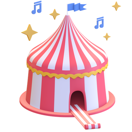 Tenda de circo  3D Icon