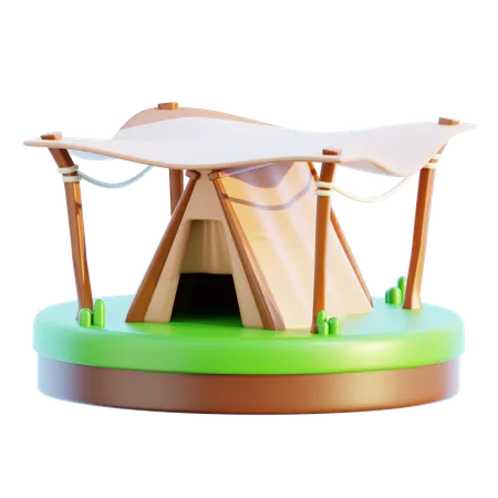 Tenda Medieval  3D Icon