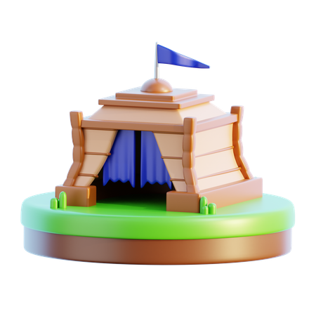 Tenda Medieval  3D Icon