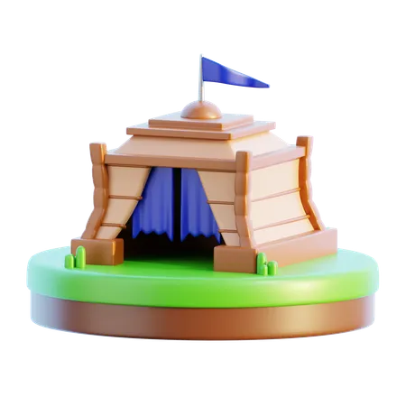 Tenda Medieval  3D Icon