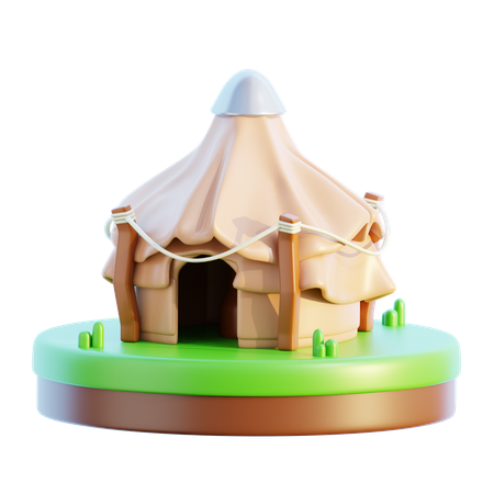 Tenda Medieval  3D Icon