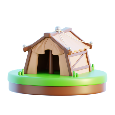 Tenda Medieval  3D Icon