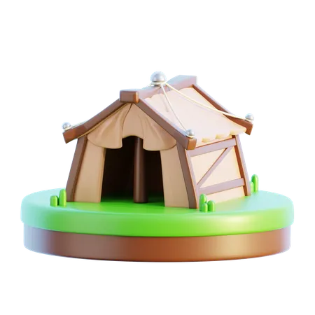 Tenda Medieval  3D Icon