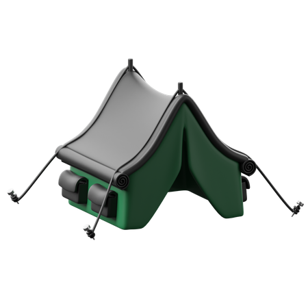 Tenda militar  3D Icon