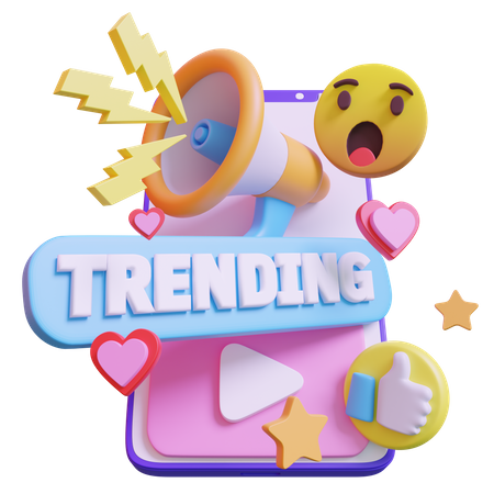 Tendance  3D Icon