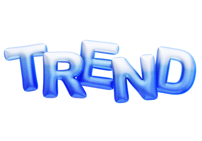 Texte de la bulle de tendance  3D Icon