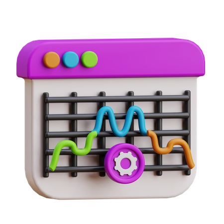 Tendência  3D Icon