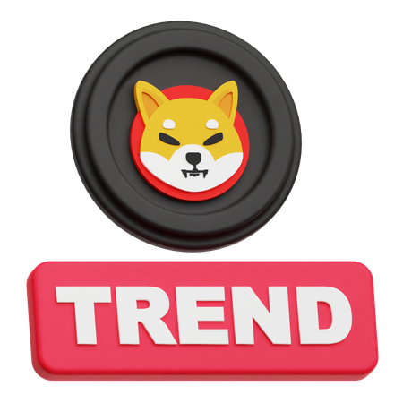 Tendência shiba inu  3D Icon
