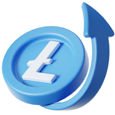 Tendências de litecoin  3D Icon