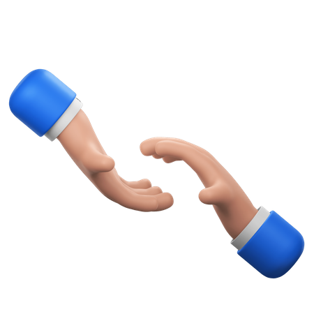 Tendre la main, geste 3D Icon