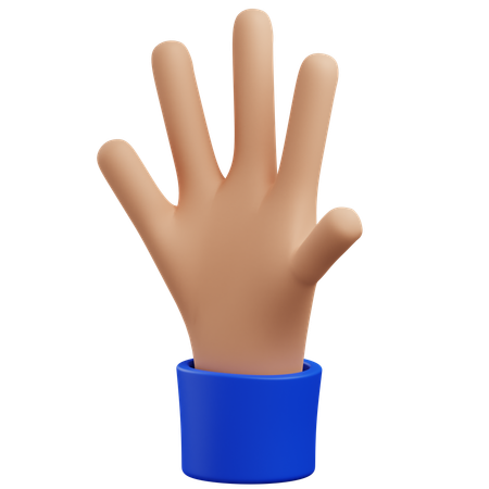 Tendre la main, geste  3D Icon
