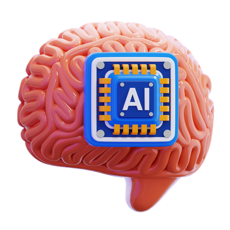 Tener chip cerebral  3D Icon