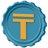 3d tenge logo