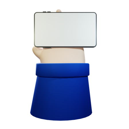 Tenir le smartphone horizontalement  3D Icon