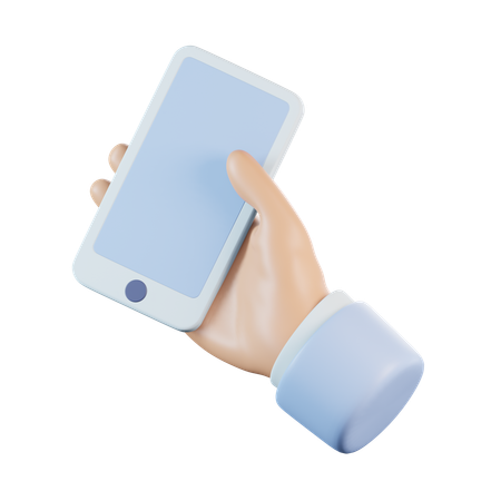 Tenir un téléphone  3D Icon