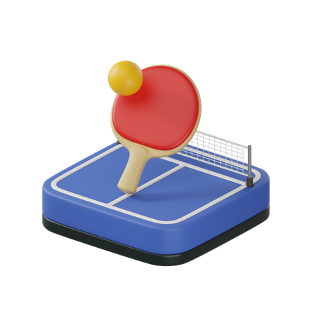 Tenis de mesa  3D Icon