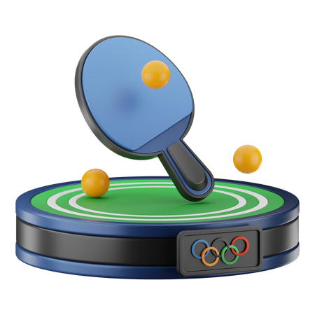 Deporte de tenis de mesa  3D Icon