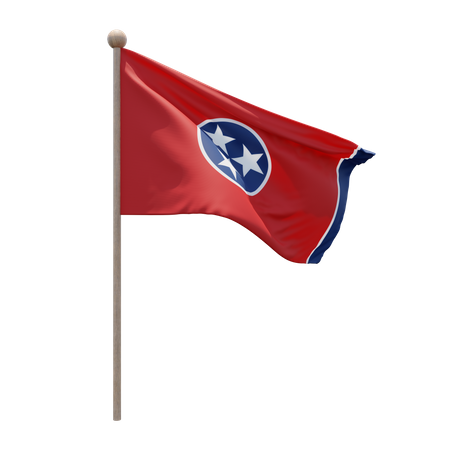 Mât de drapeau du Tennessee  3D Icon