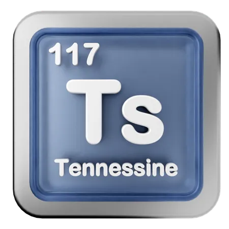 Tennessin-Periodensystem  3D Icon