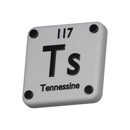 Tennessine Element 3 D Icon 3D Icon