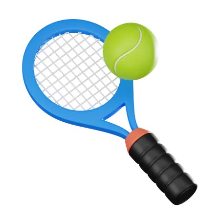 Tennis A Ball And Racket Perfect For Use In Sports Related Projects Fitness Themes And Recreational Activity Illustrations 3 D Render Illustration 3D Icon