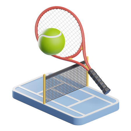 Tennis 3D Illustration